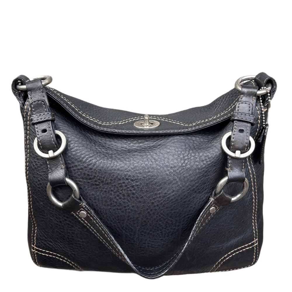 Coach Chelsea Black Leather Shoulder Bag